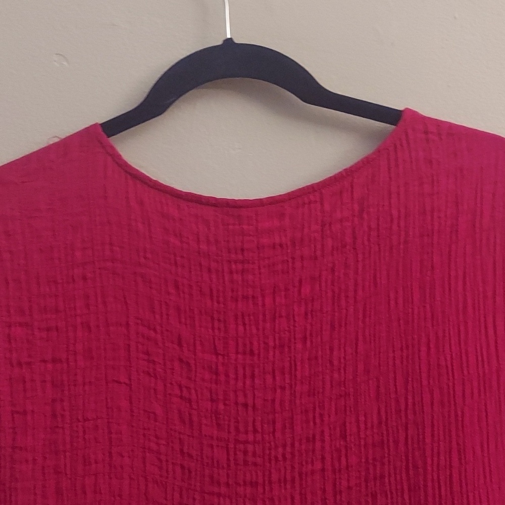 KNOX ROSE Magenta Tiered Sleeveless Baby Doll Dress - Picture 8 of 12